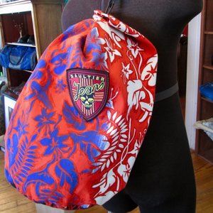 JPG Hawaiian Cotton Print Duffel Bag/Backpack NWOT